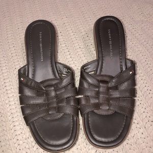 Vintage Tommy Hilfiger Brown Wedge Sandals